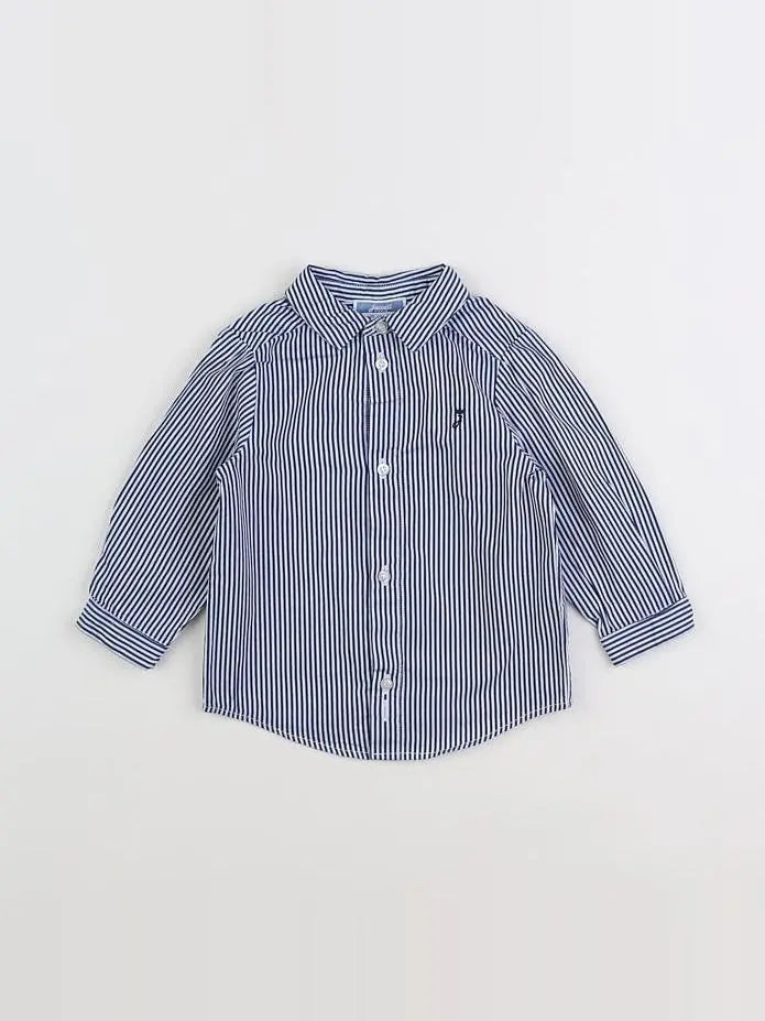 Jacadi - chemise bleu - 12 mois