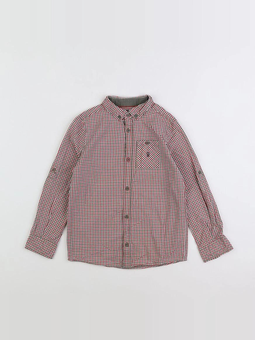 Okaidi - chemise rouge, vert - 6 ans