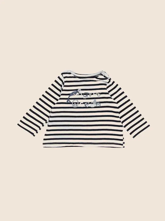Vertbaudet - tee-shirt bleu - 3 mois