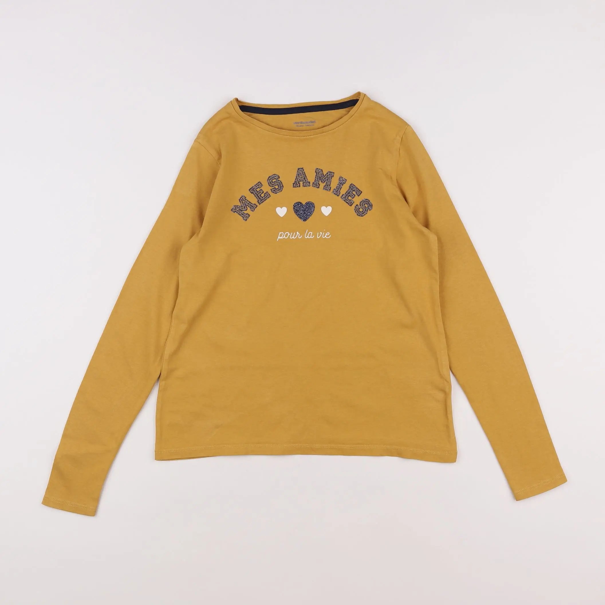 Vertbaudet - tee-shirt jaune - 10 ans