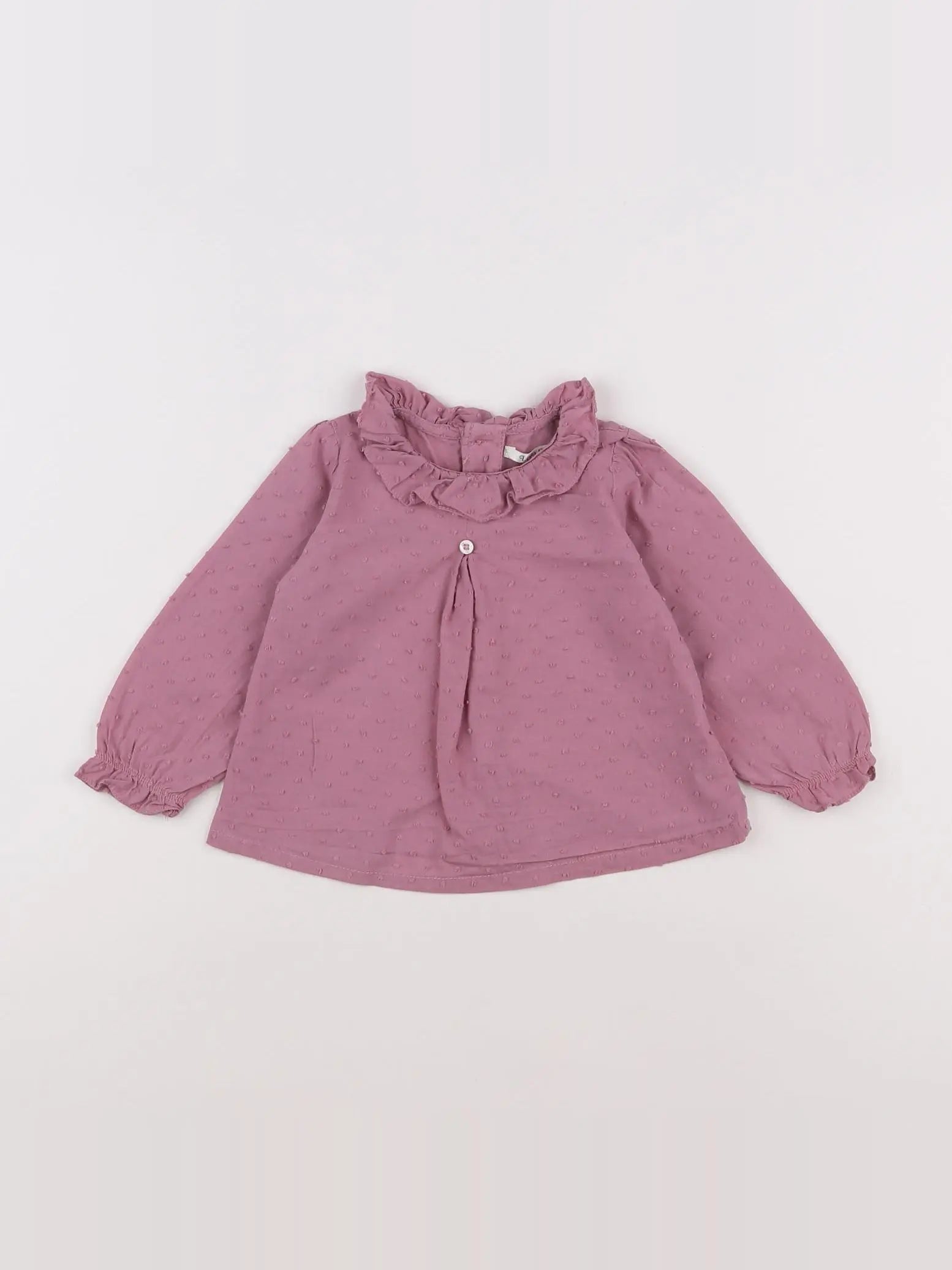 Lola Palacios - blouse rose - 12 mois