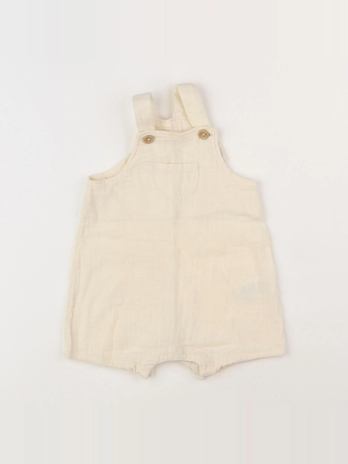 Petit Bateau - salopette beige - 6 mois