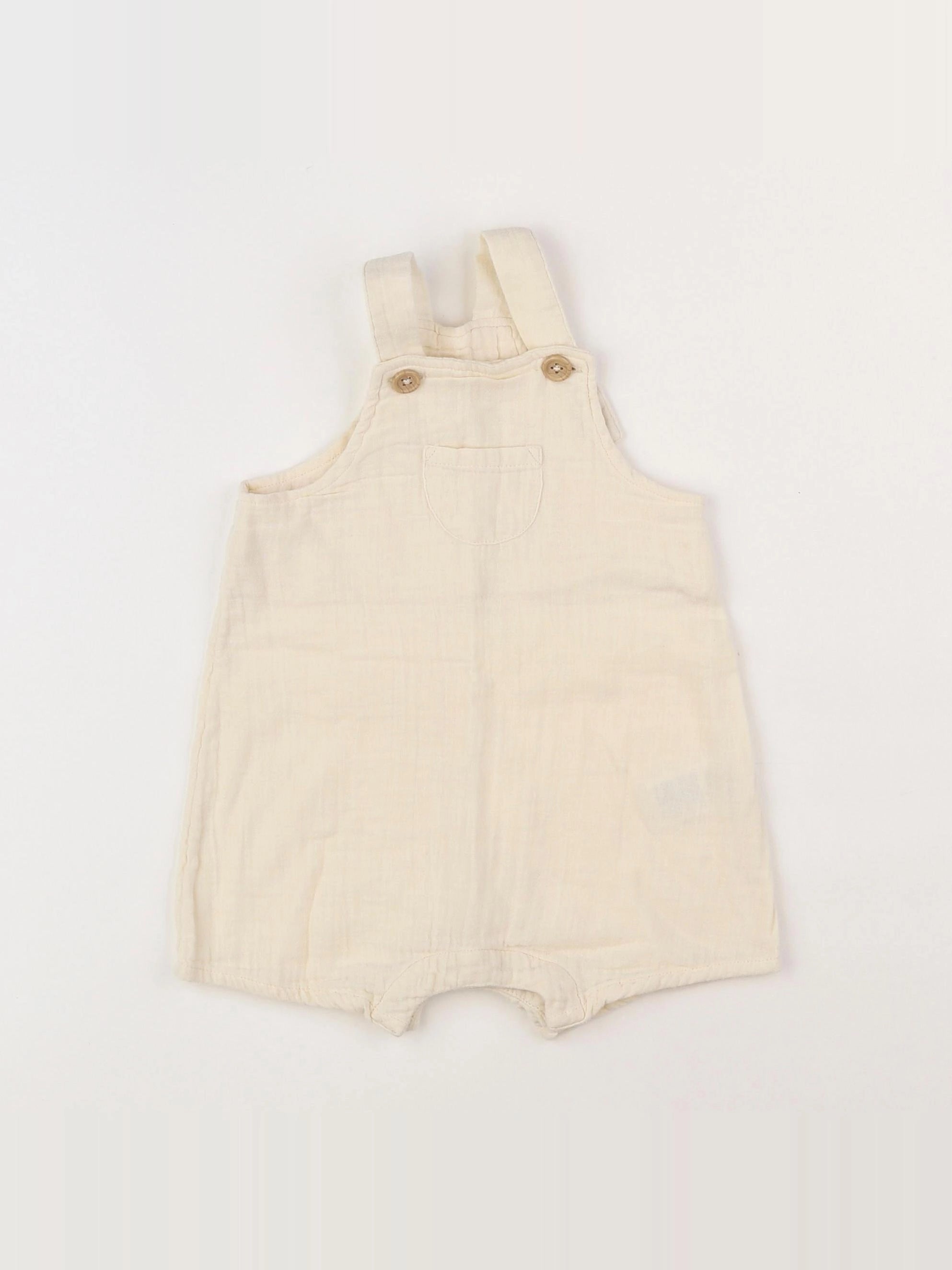 Petit Bateau - salopette beige - 6 mois