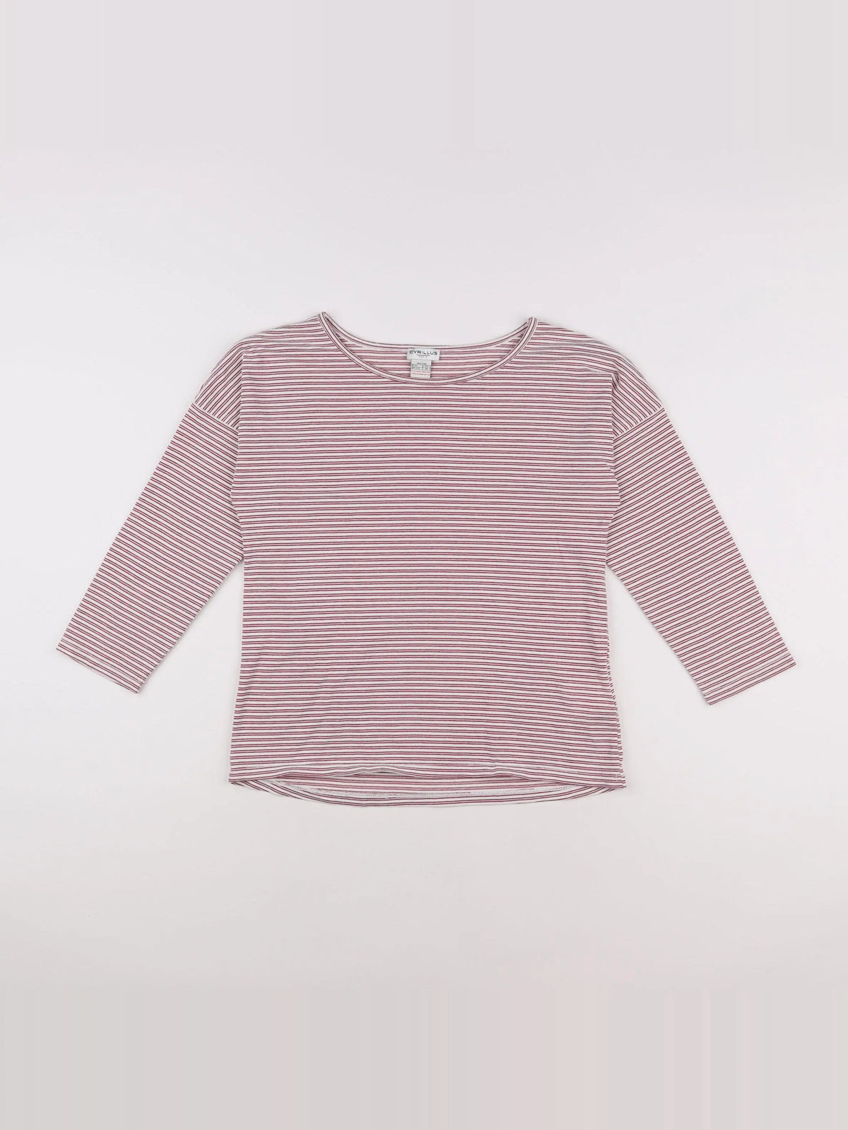 Cyrillus - tee-shirt blanc, rouge - 12 ans