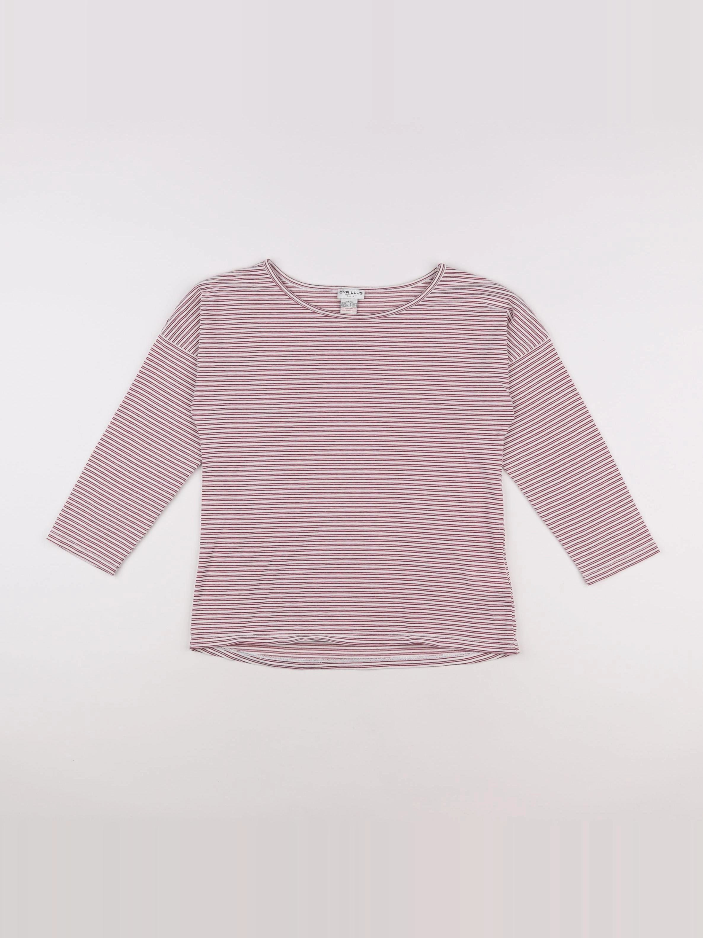 Cyrillus - tee-shirt blanc, rouge - 12 ans