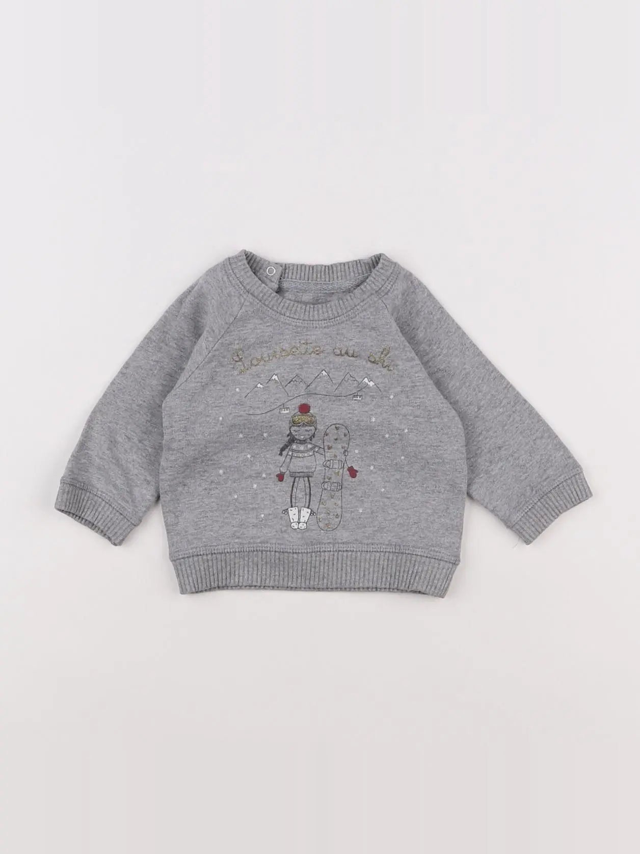 Louis Louise - sweat gris - 3 mois