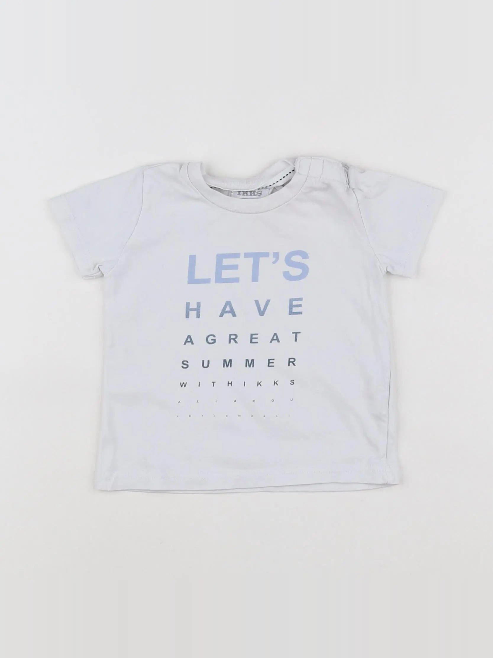 IKKS - tee-shirt blanc - 6 mois