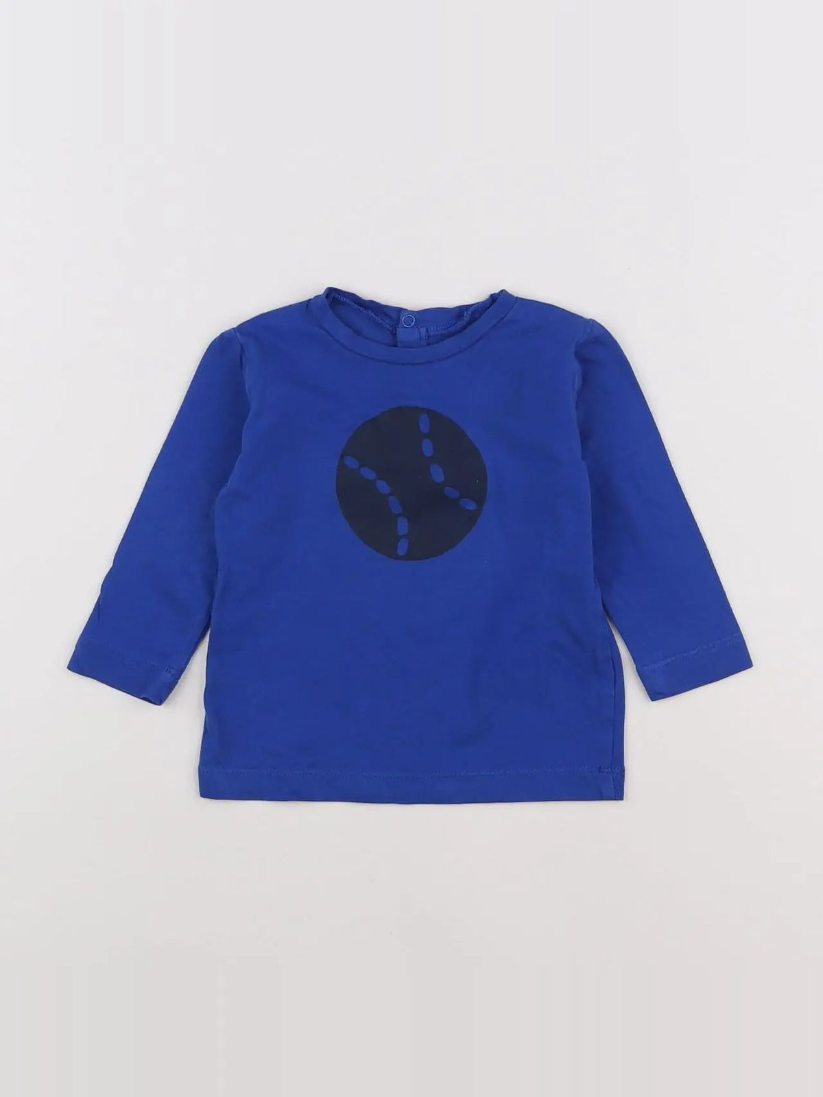 Boutchou - tee-shirt bleu - 6 mois