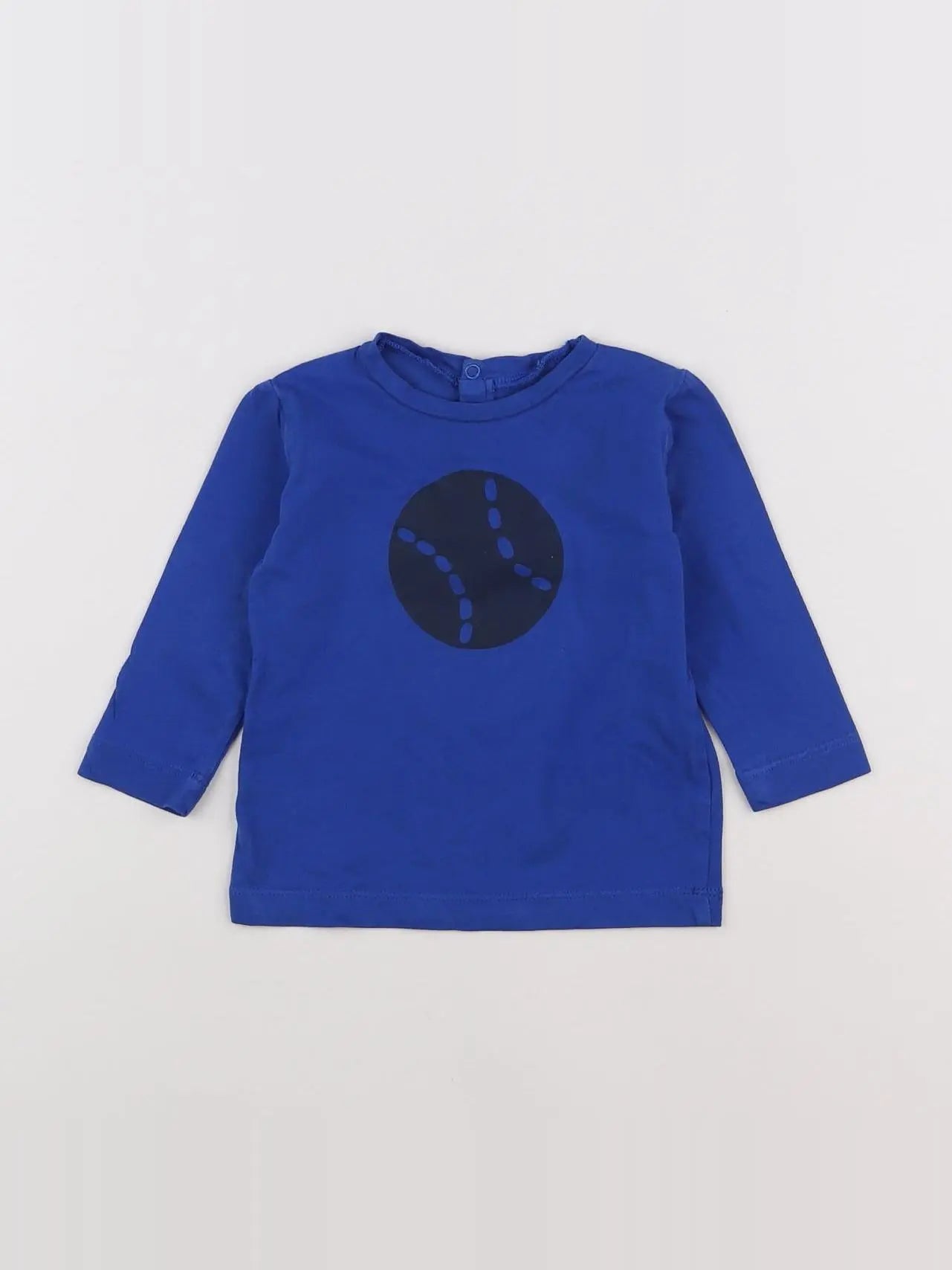 Boutchou - tee-shirt bleu - 6 mois