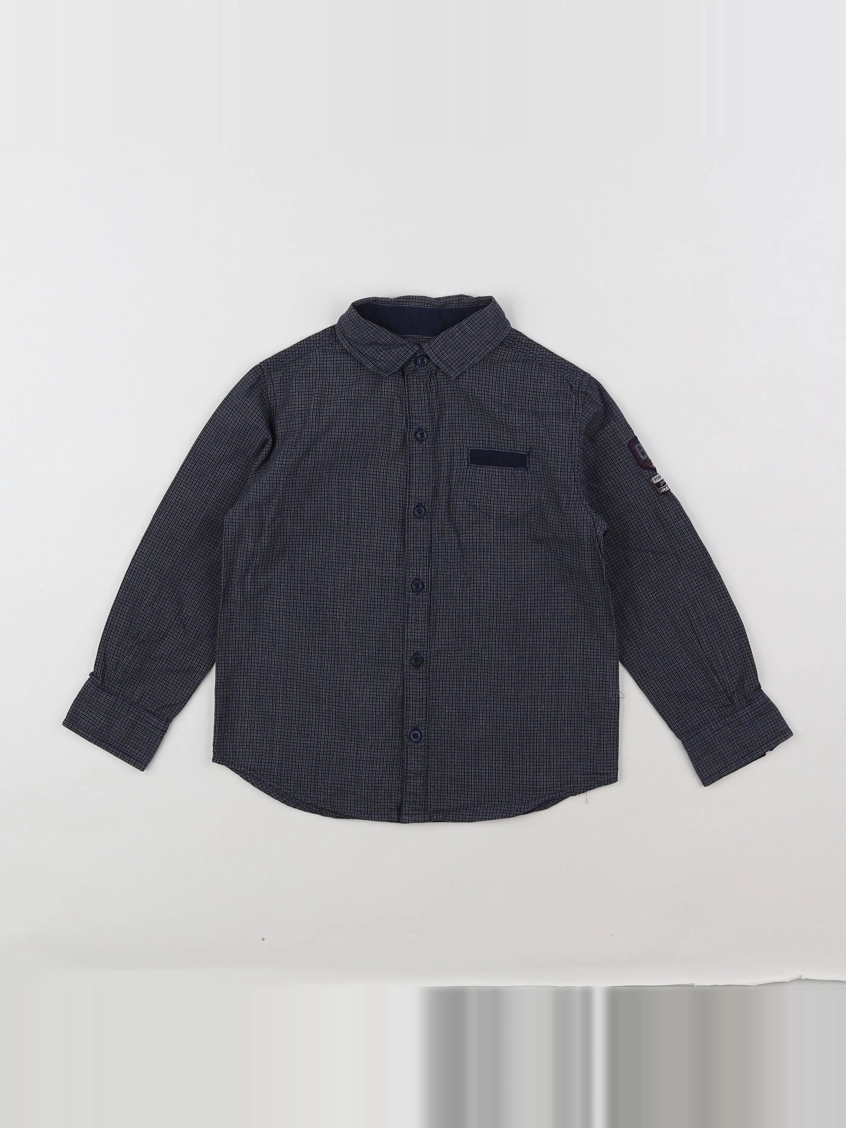 Okaidi - chemise noir, blanc - 4 ans