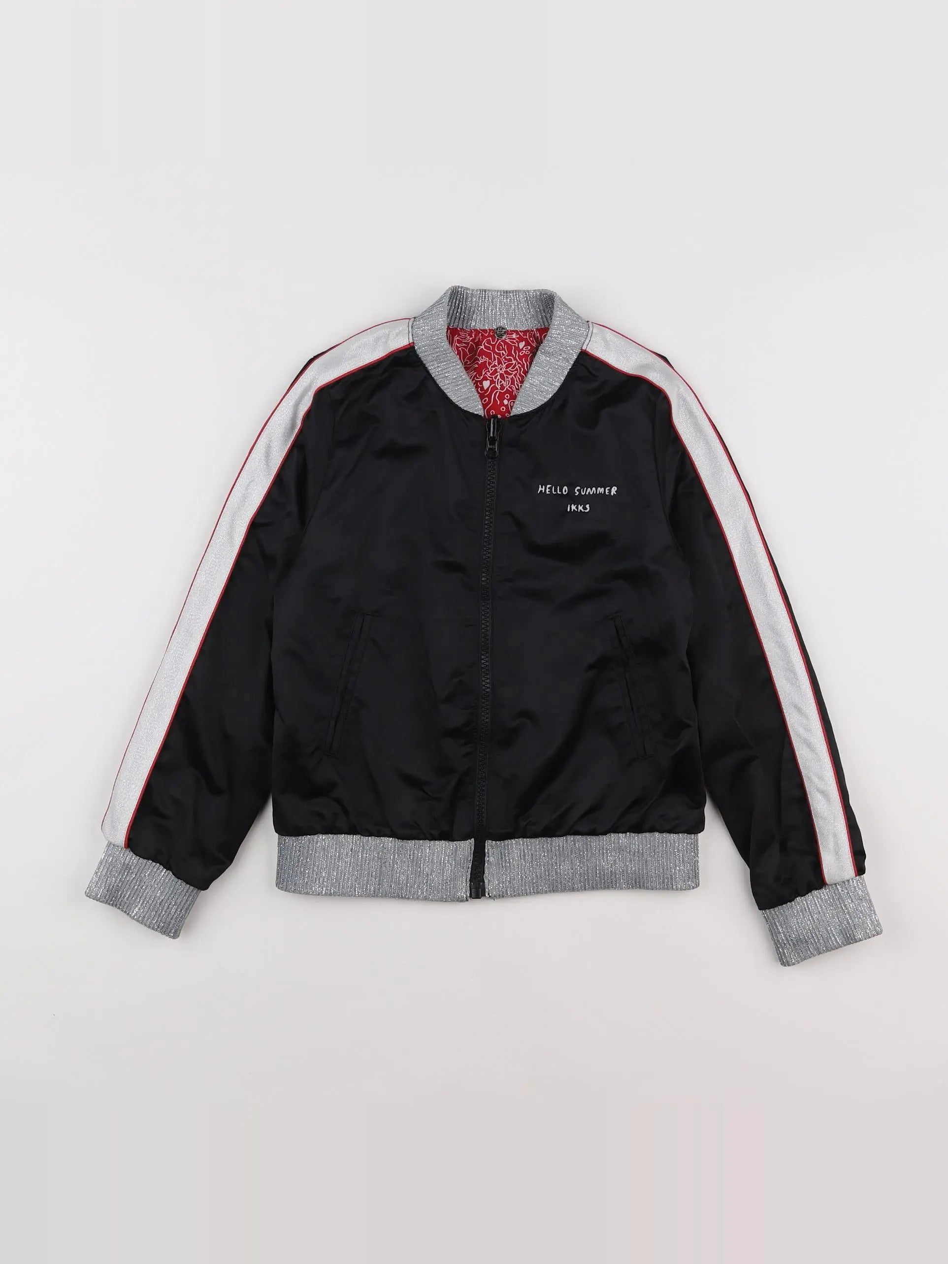 IKKS - veste noir, argent - 8 ans