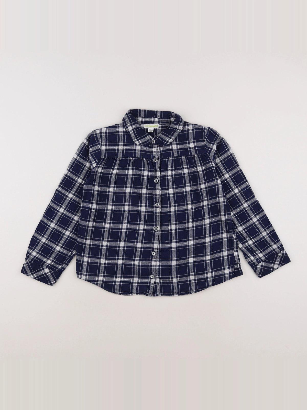 Vertbaudet - chemise bleu, argent - 8 ans