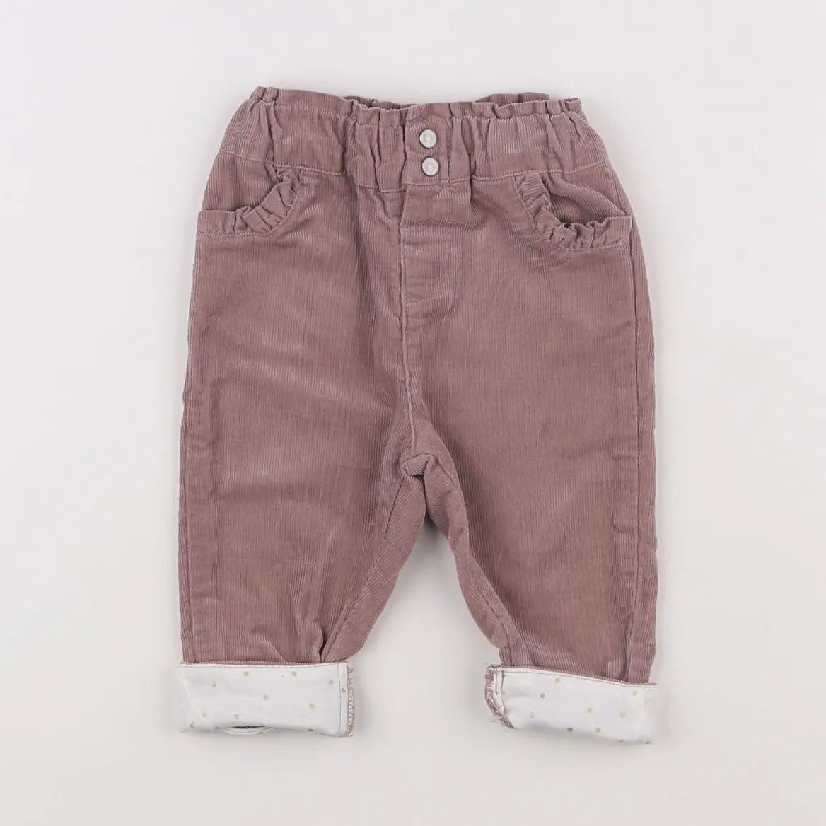 Vertbaudet - pantalon rose - 6 mois