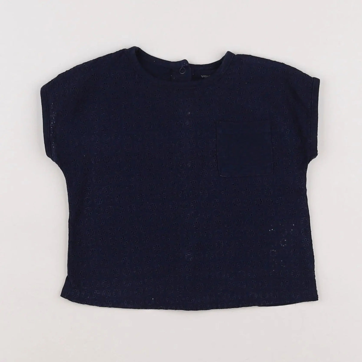Vertbaudet - tee-shirt bleu - 9 mois