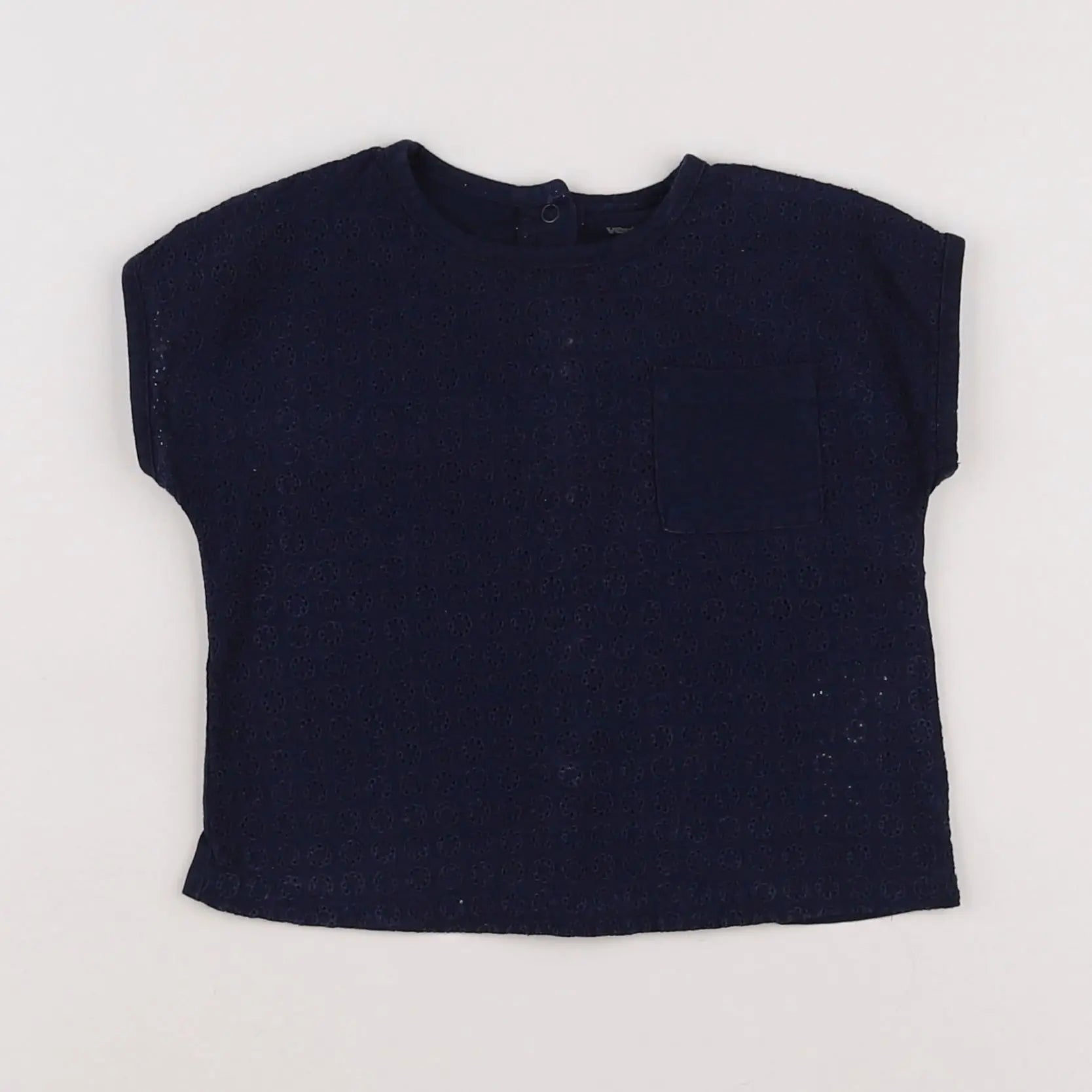 Vertbaudet - tee-shirt bleu - 9 mois