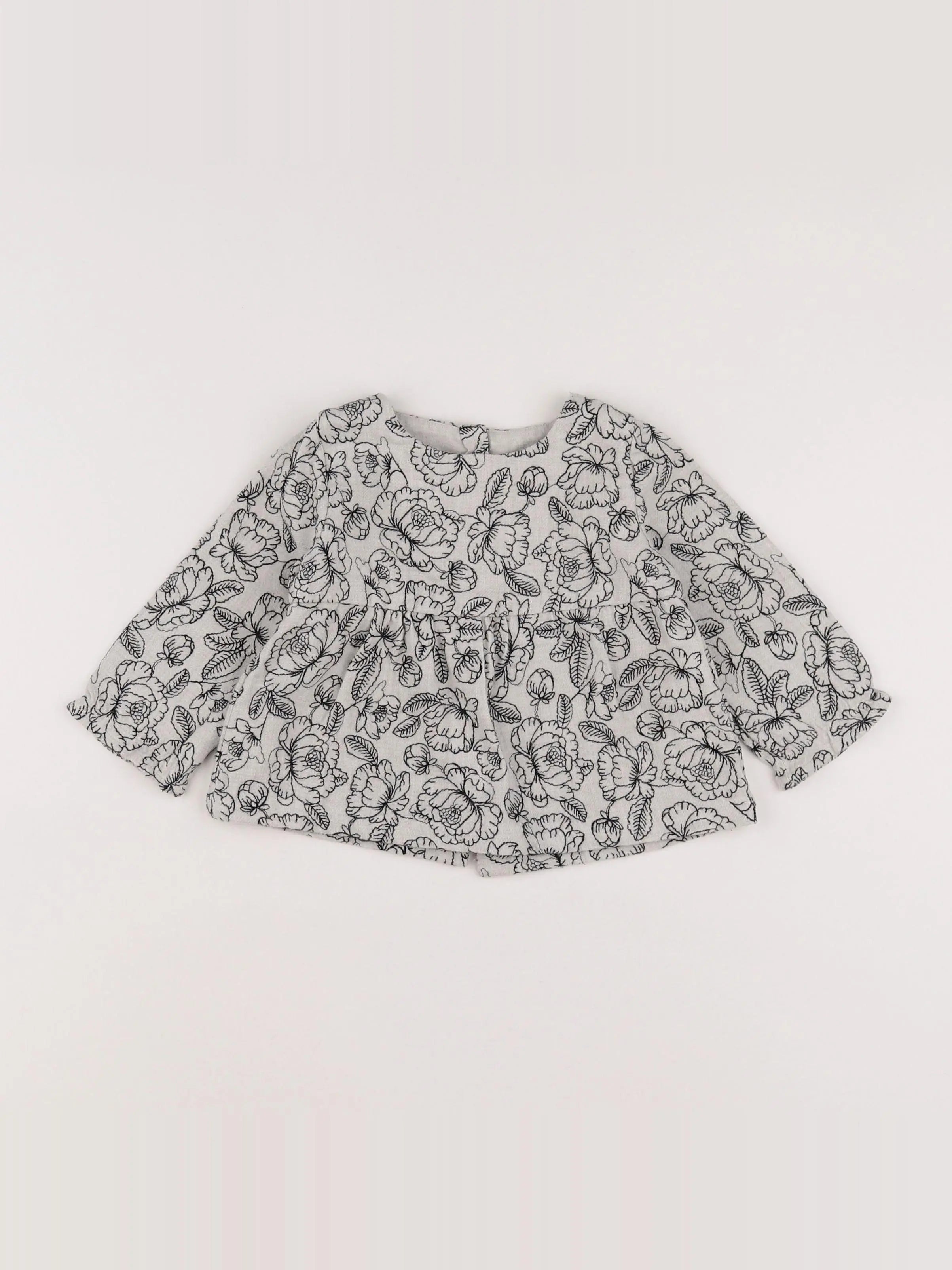 Natalys - blouse gris, noir - 9 mois