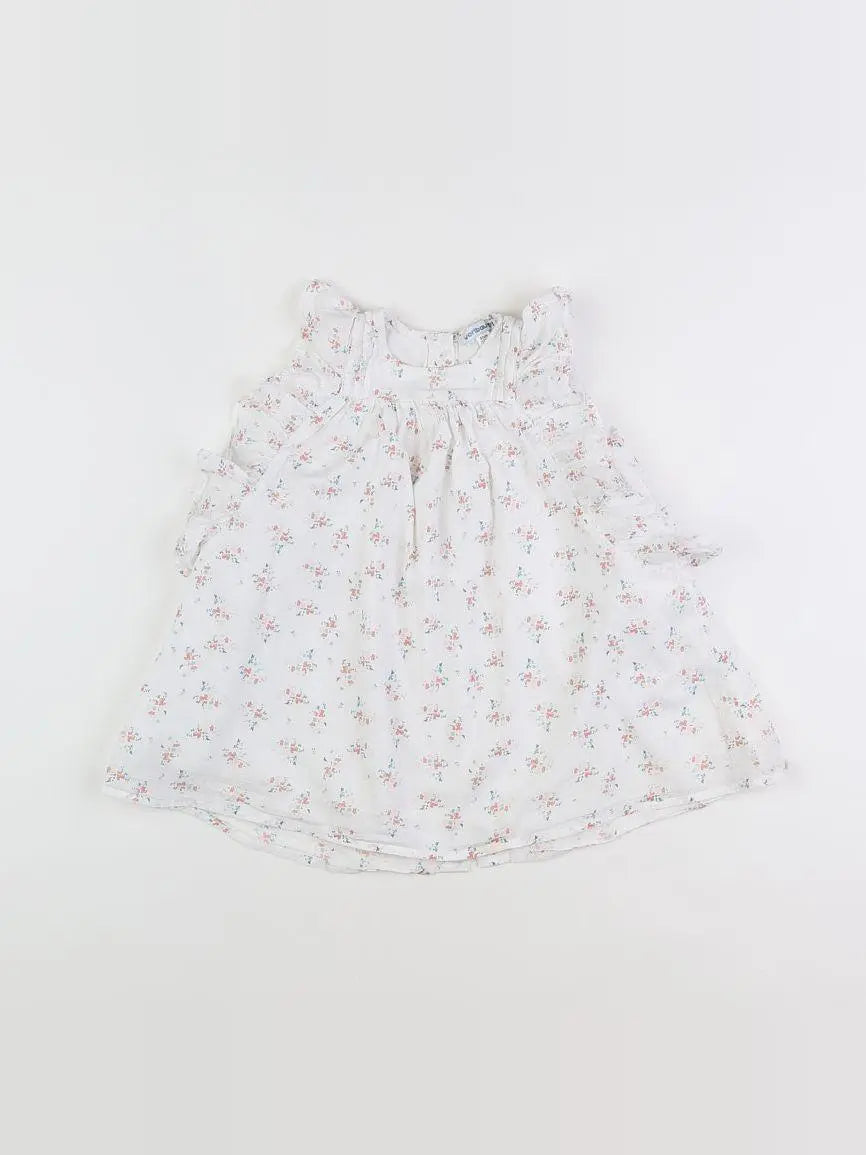 Vertbaudet - robe blanc - 18 mois