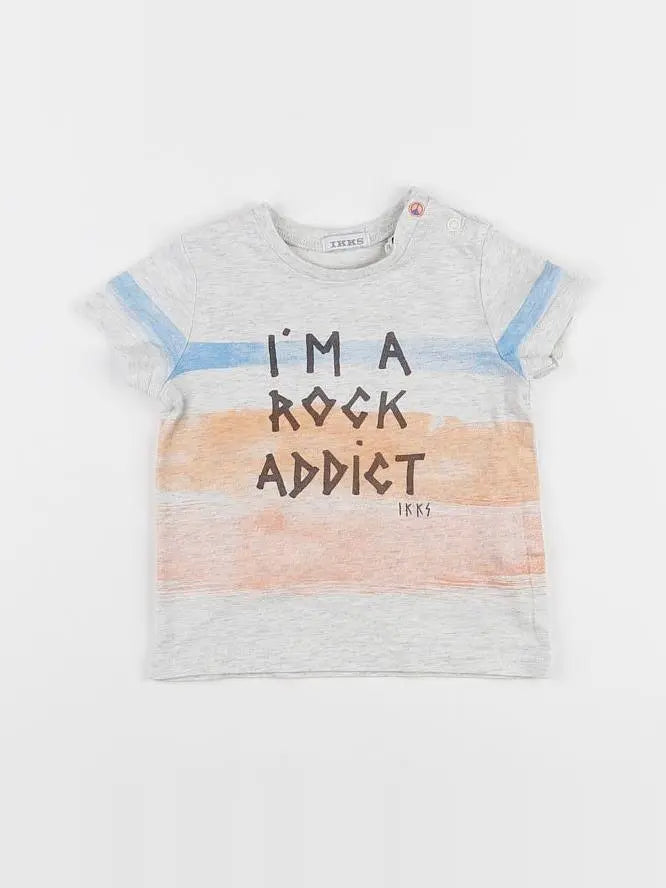 IKKS - tee-shirt gris - 12 mois
