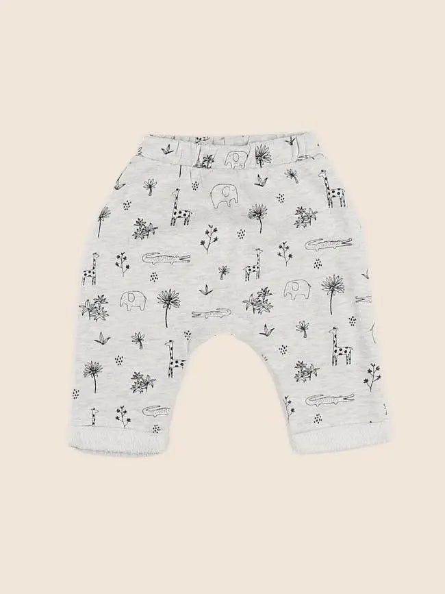 Vertbaudet - sarouel gris, bleu - 3 mois