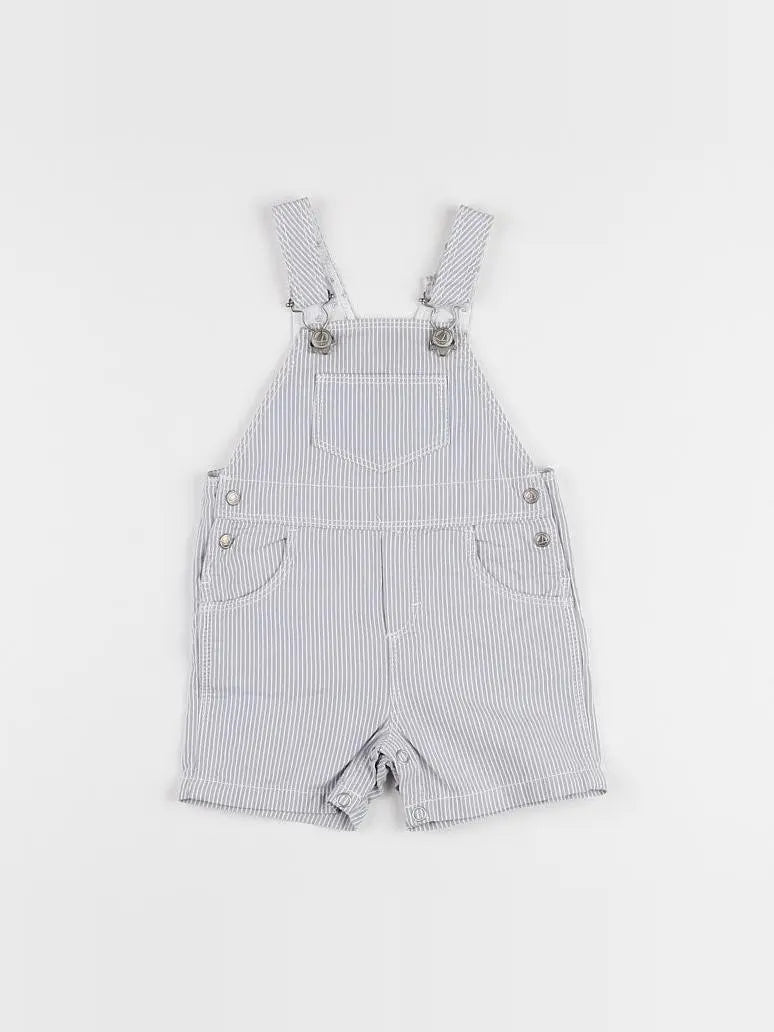 Petit Bateau - salopette gris - 3 mois
