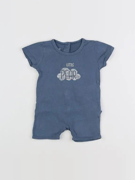 Vertbaudet - pyjama coton bleu - 3 mois