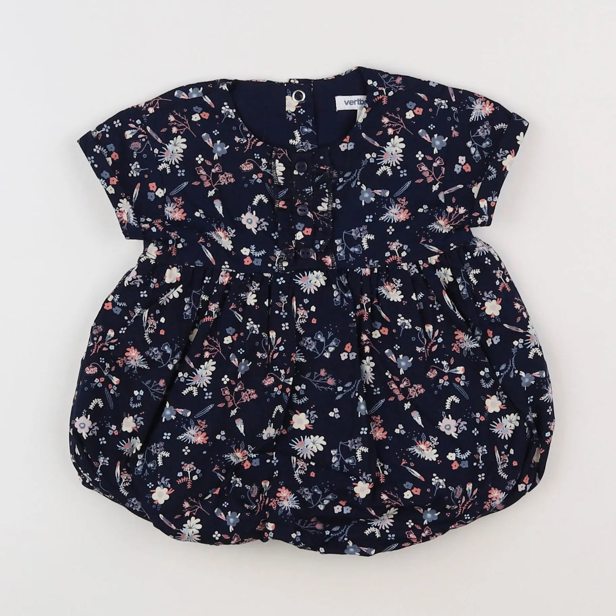 Vertbaudet - robe bleu - 6 mois