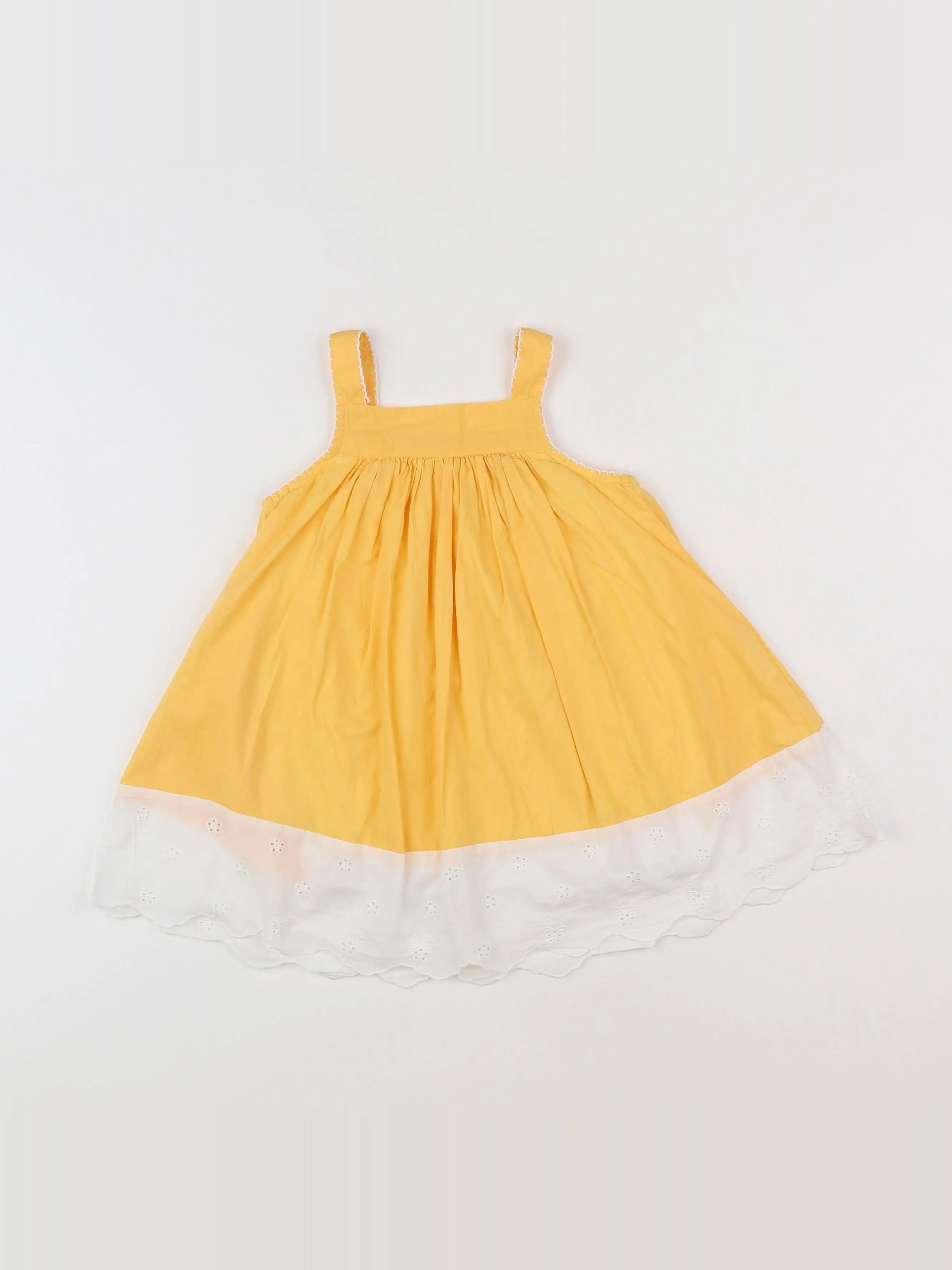 Vertbaudet - robe jaune - 12 mois