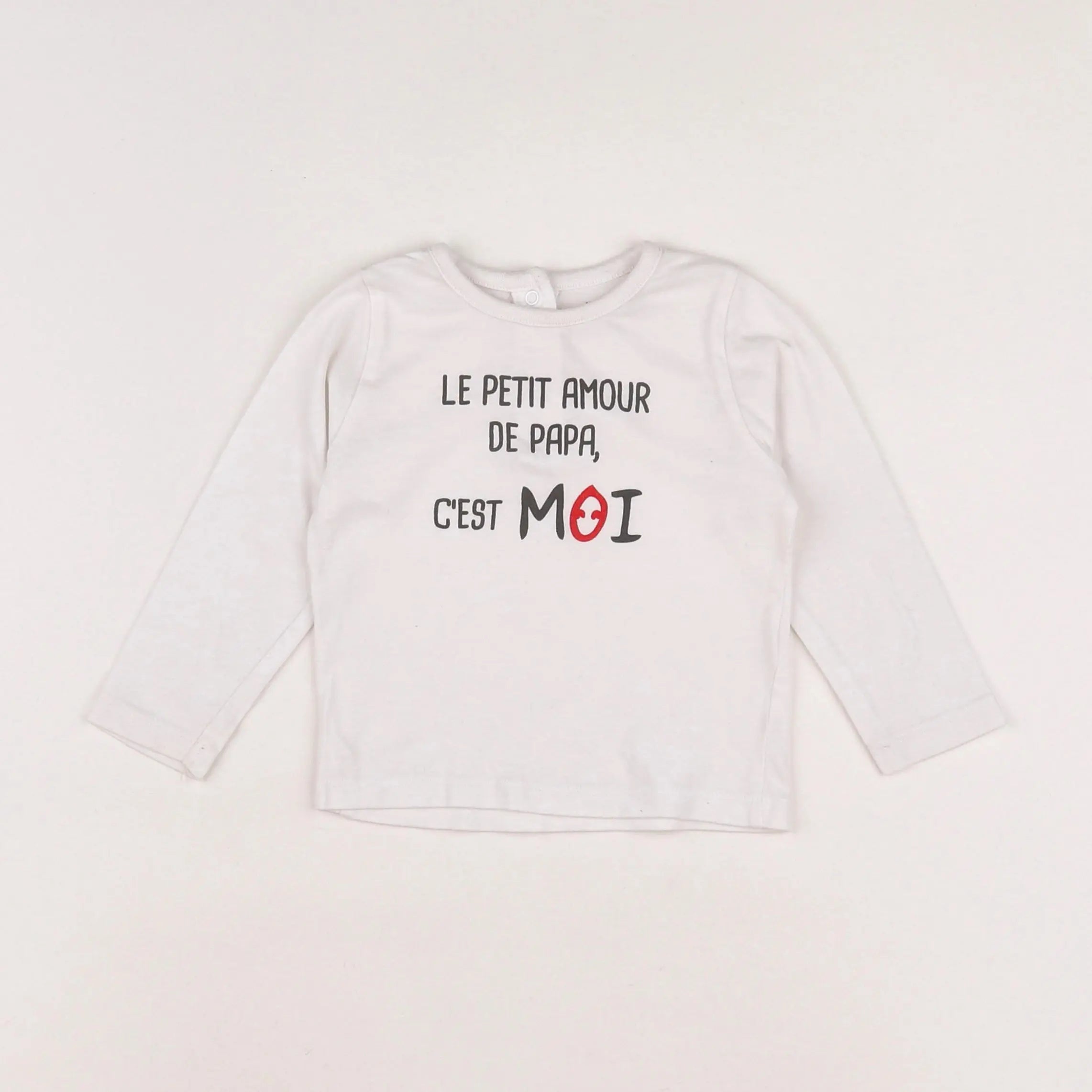 Vertbaudet - tee-shirt blanc - 12 mois