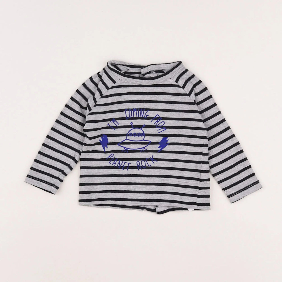 Vertbaudet - tee-shirt bleu - 6 mois
