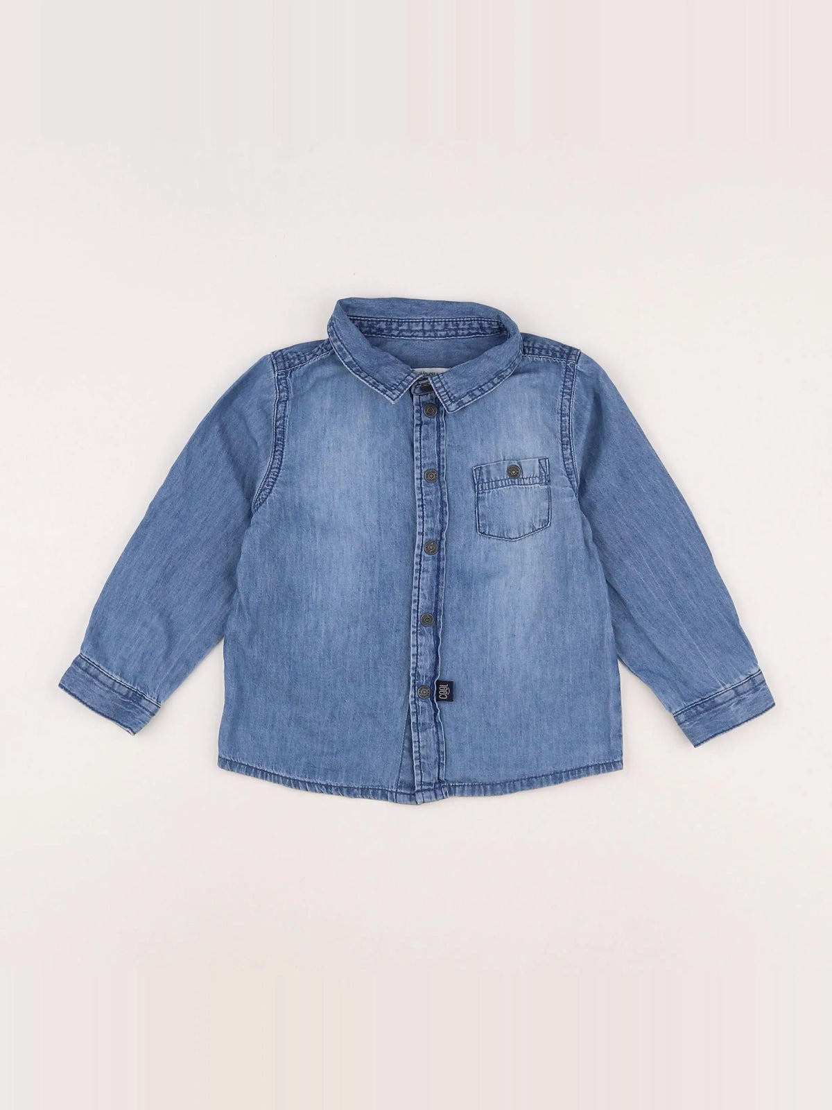 Vertbaudet - chemise bleu - 2 ans