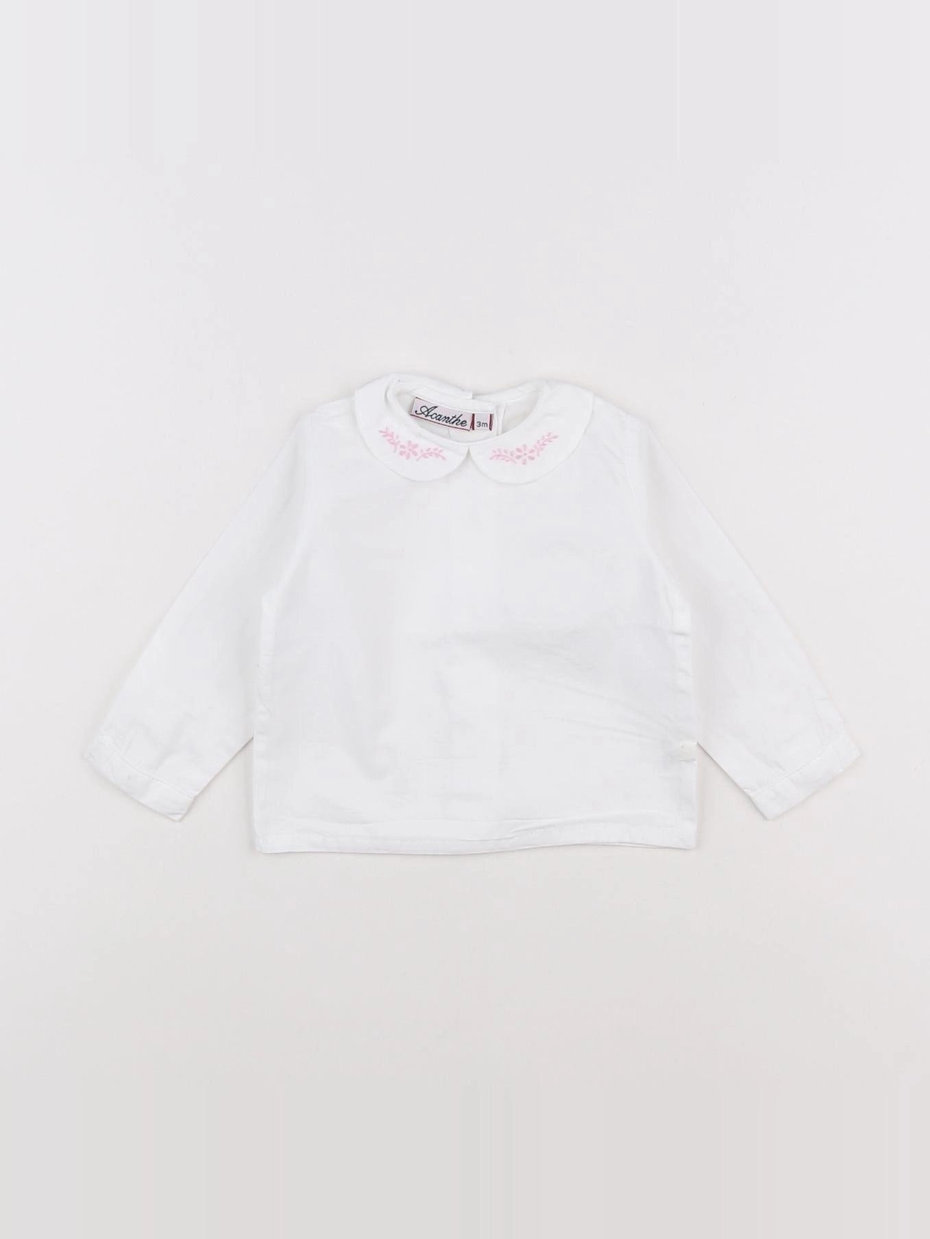 Acanthe - blouse blanc - 3 mois