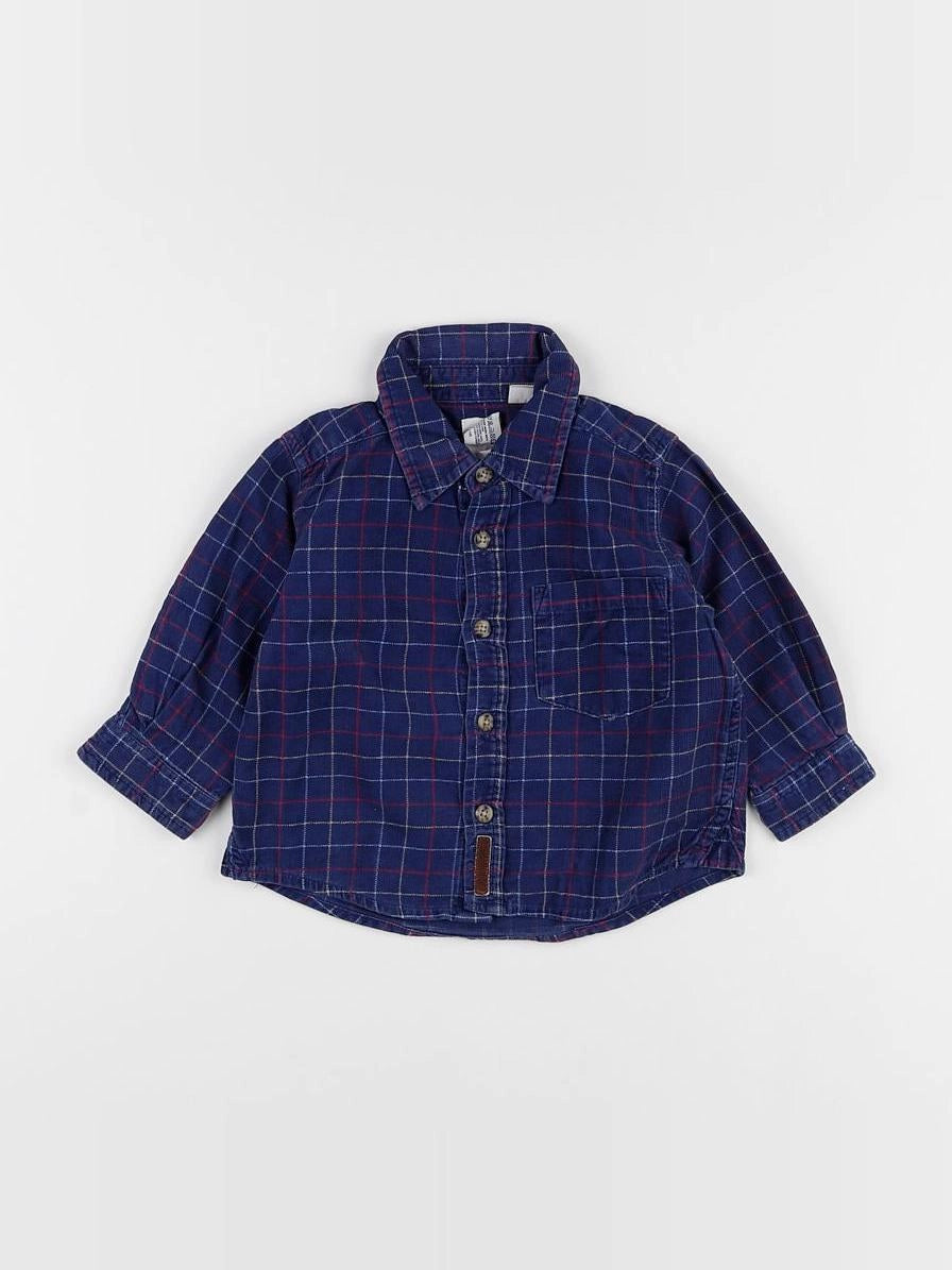 GAP - chemise bleu - 12/18 mois