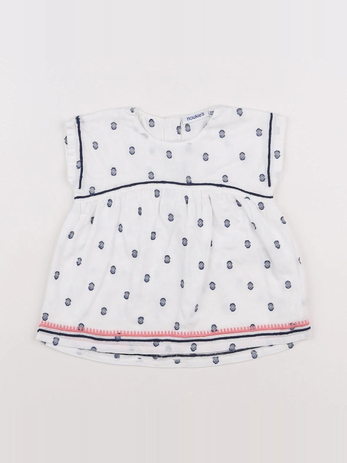 Noukie's - blouse blanc - 6 mois