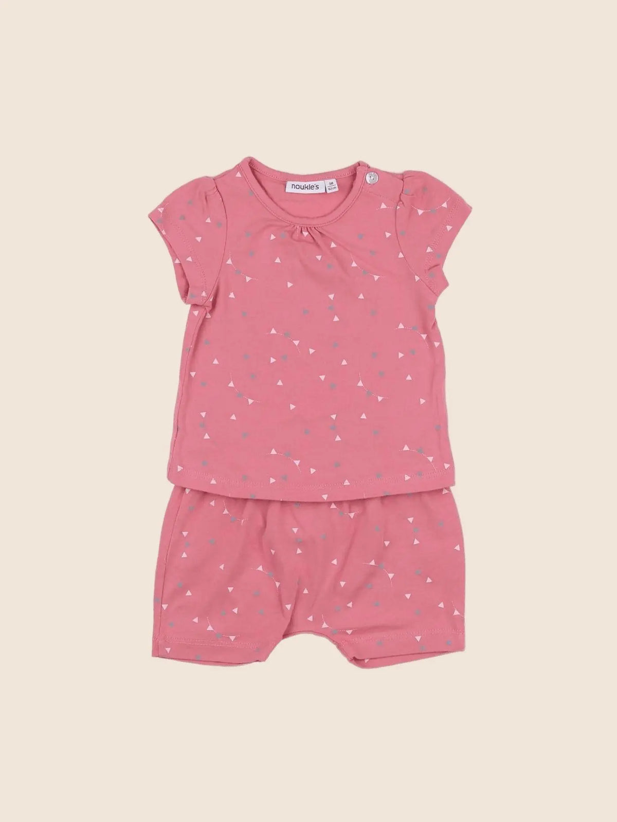 Noukie's - pyjama coton rose - 3 mois