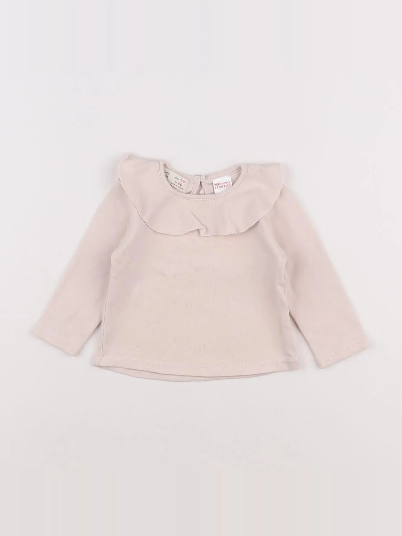 Zara - tee-shirt rose - 3/6 mois