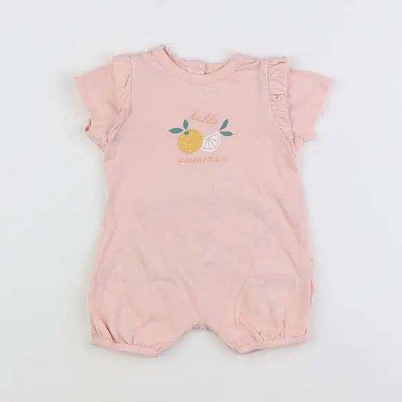 Vertbaudet - combinaison rose - 3 mois