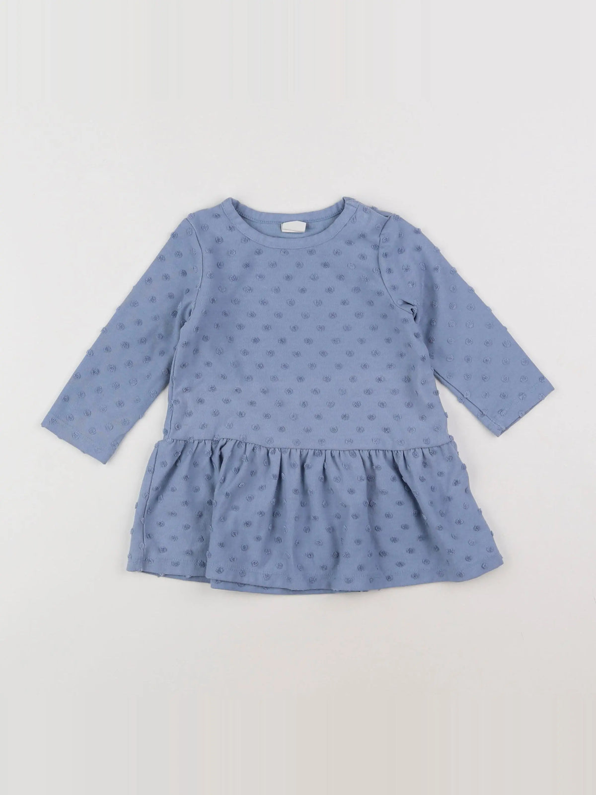 H&M - robe bleu - 6/9 mois
