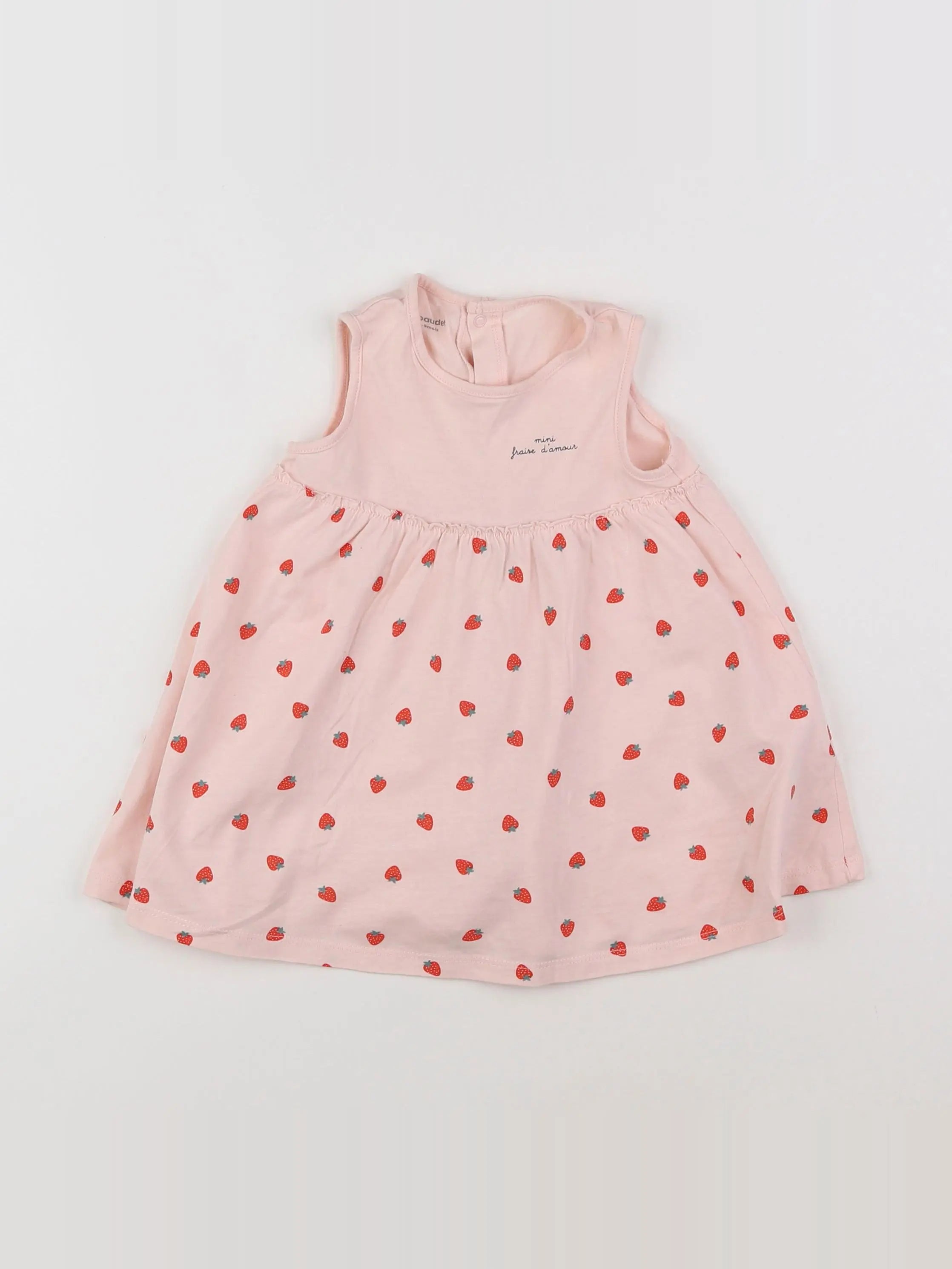 Vertbaudet - robe rose - 9 mois