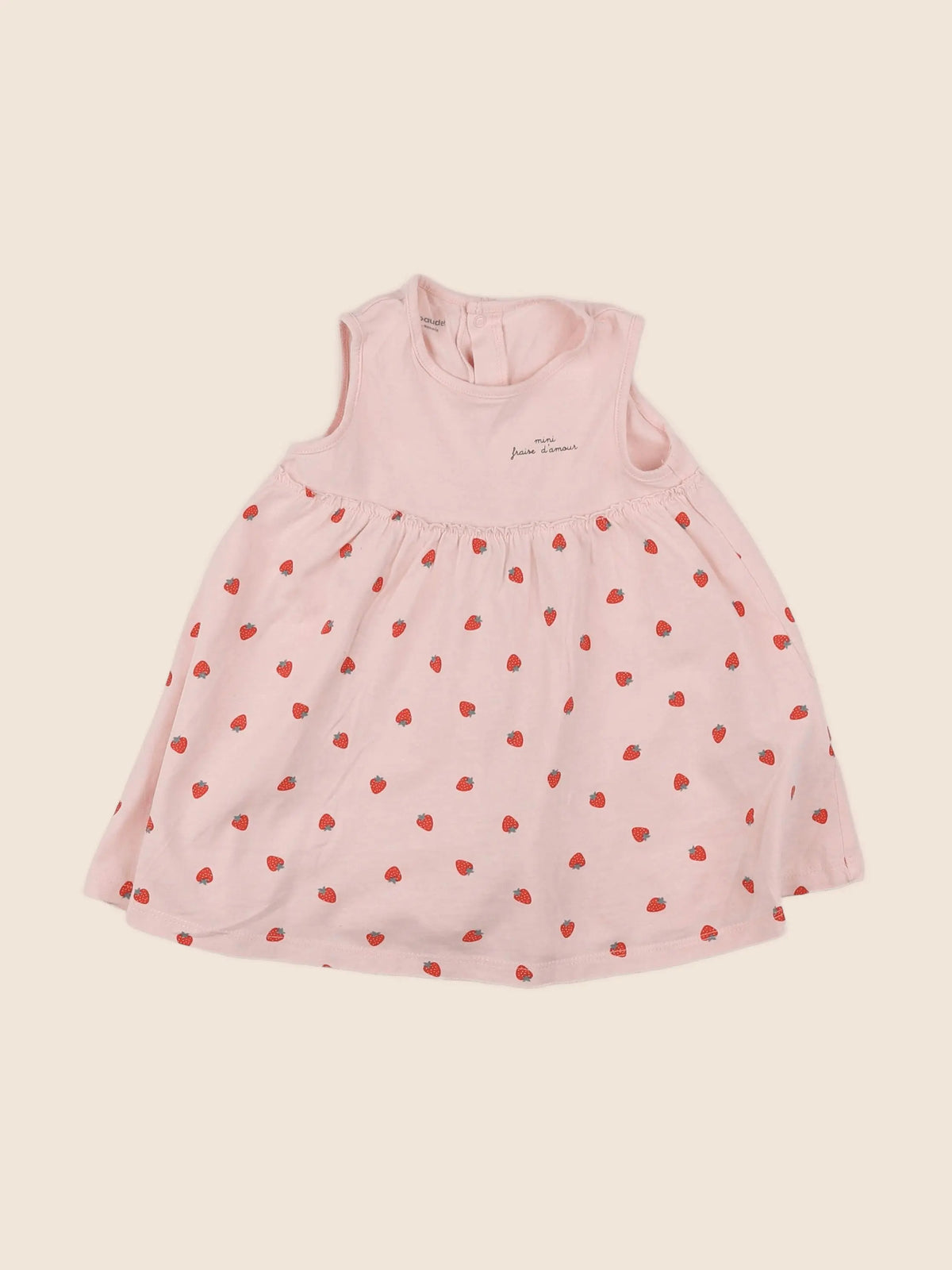Vertbaudet - robe rose - 9 mois
