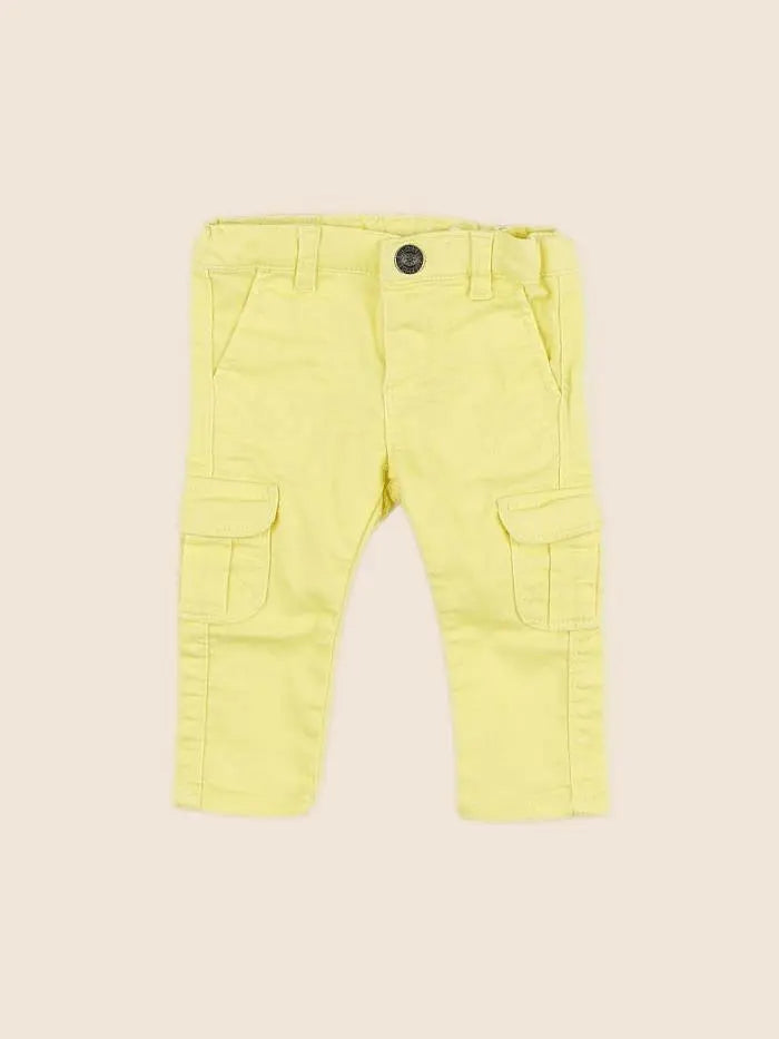 Vertbaudet - pantalon jaune - 9 mois