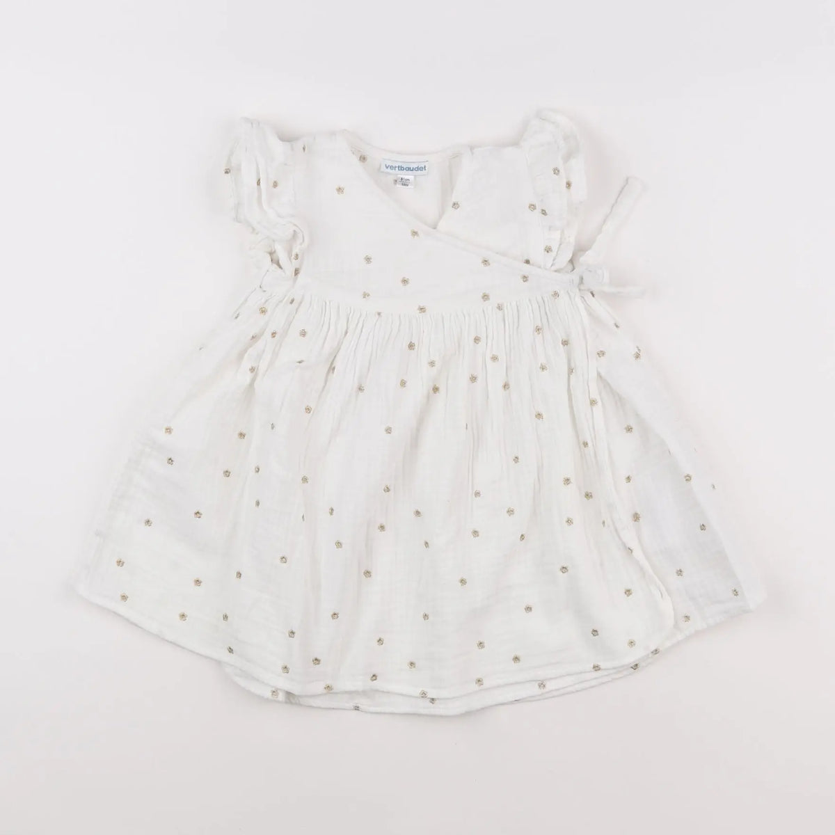 Vertbaudet - robe blanc - 18 mois