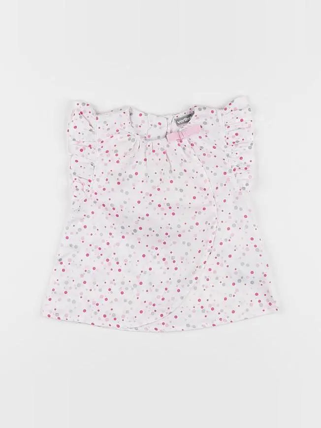 Vertbaudet - blouse blanc - 6 mois