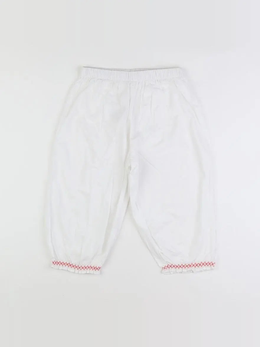 Vertbaudet - pantalon blanc - 12 ans