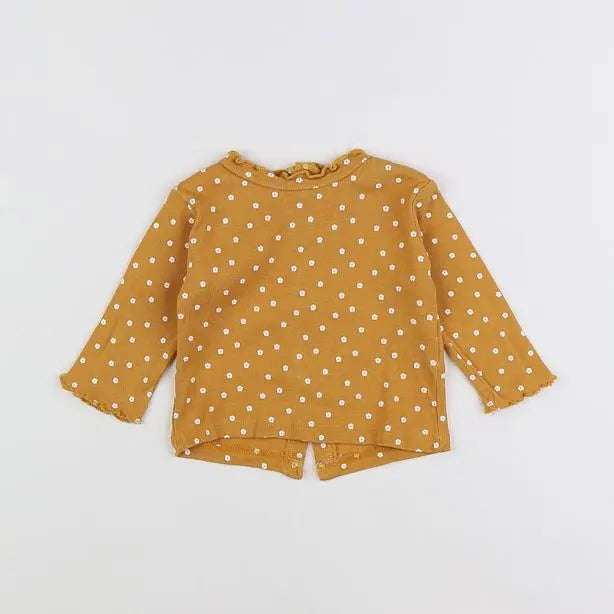 Vertbaudet - tee-shirt jaune - 3 mois