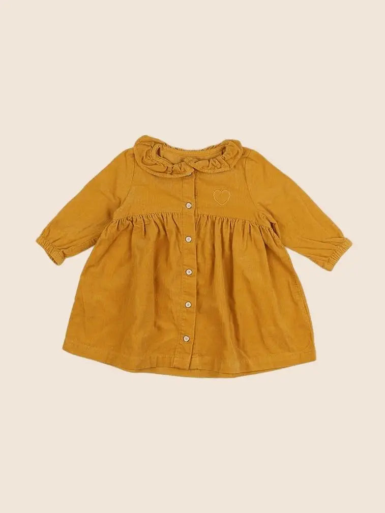 Vertbaudet - robe jaune - 6 mois
