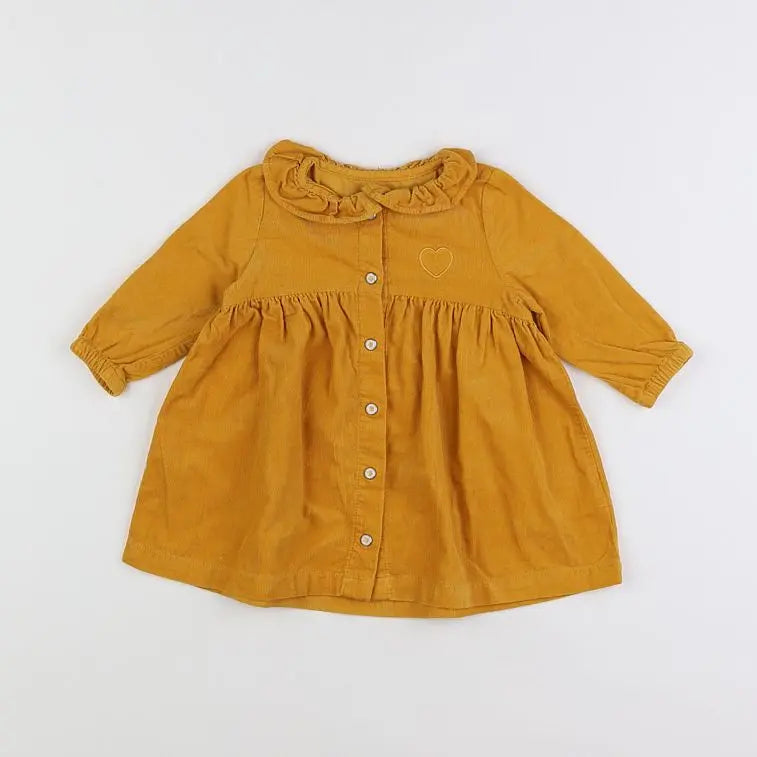 Vertbaudet - robe jaune - 6 mois