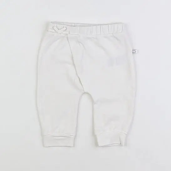 Vertbaudet - pantalon blanc - 6 mois