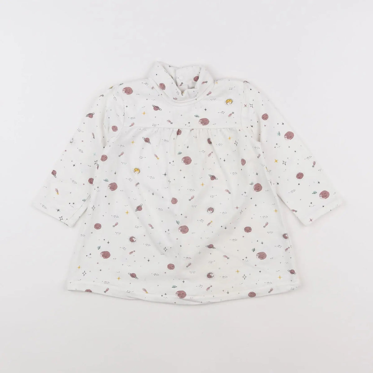 Vertbaudet - robe blanc - 12 mois
