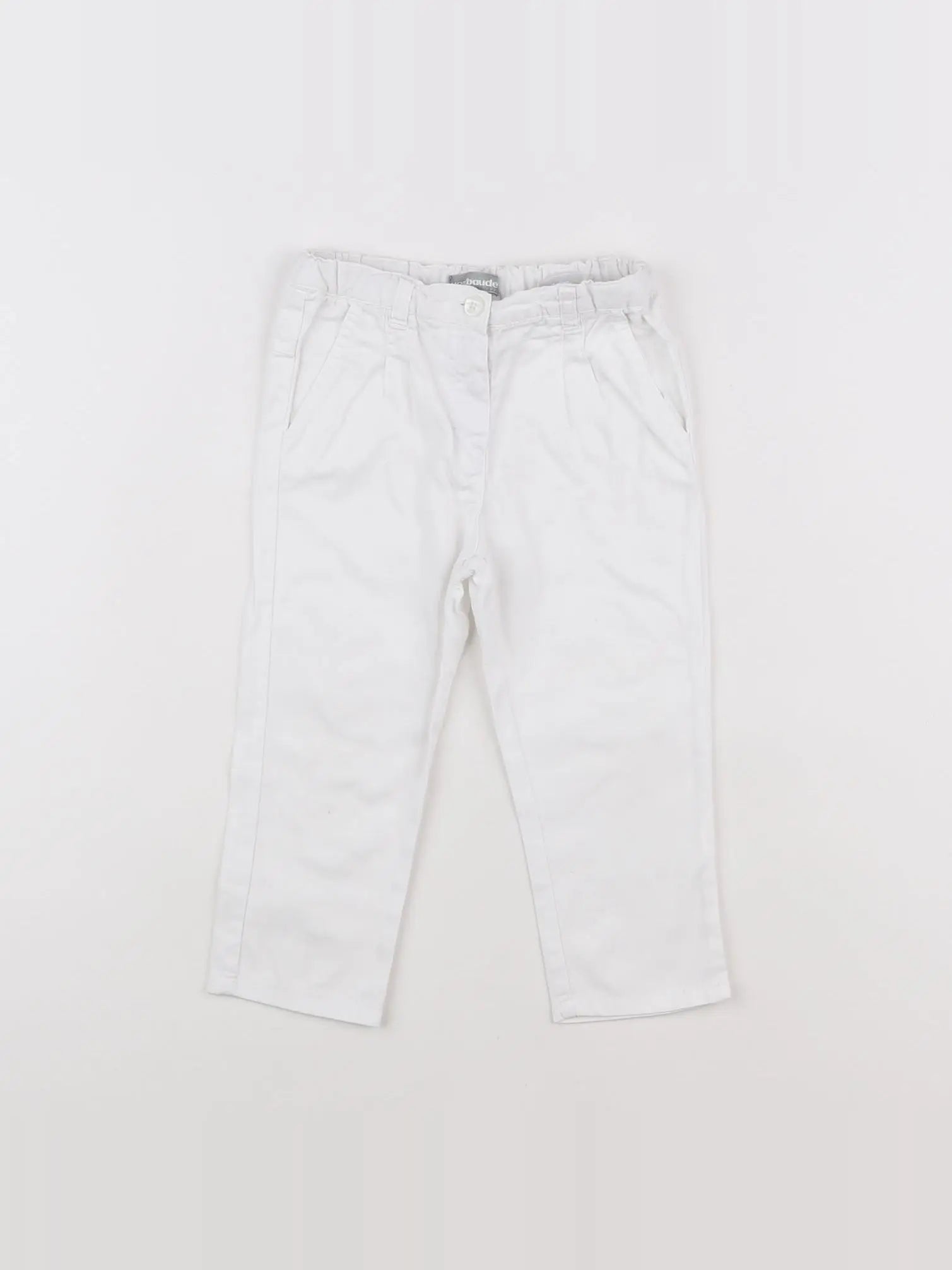 Vertbaudet - pantalon blanc - 2 ans