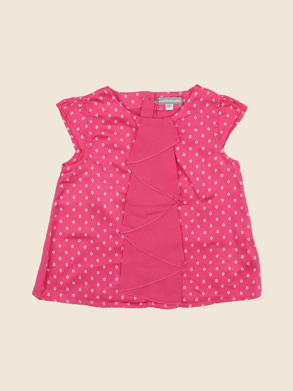 Vertbaudet - blouse rose - 2 ans